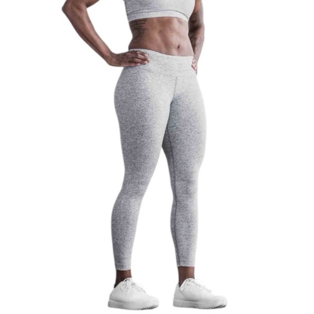 NOBULL Mid-Rise Heather Grey Leggings Size Small